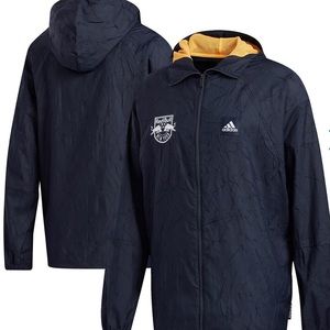 Adidas NY Red Bulls Primeblue Jacket Men Sz Medium